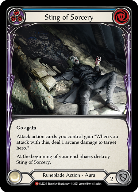 Sting of Sorcery (Blue) - Flesh and Blood TCG - MoxLand