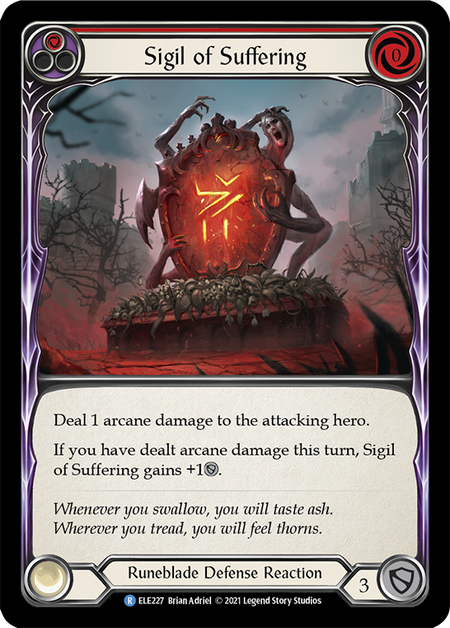 Sigil of Suffering (Red) - Flesh and Blood TCG - MoxLand