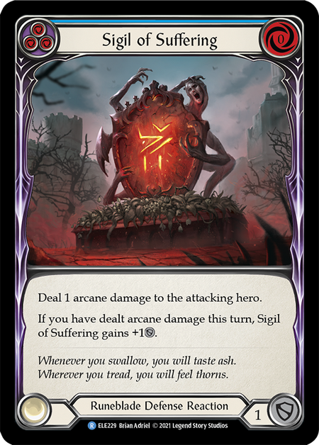 Sigil of Suffering (Blue) - Flesh and Blood TCG - MoxLand