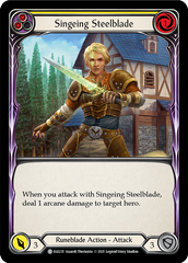 Singeing Steelblade (Yellow) - Flesh and Blood TCG - MoxLand