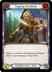 Singeing Steelblade (Blue) - Flesh and Blood TCG - MoxLand
