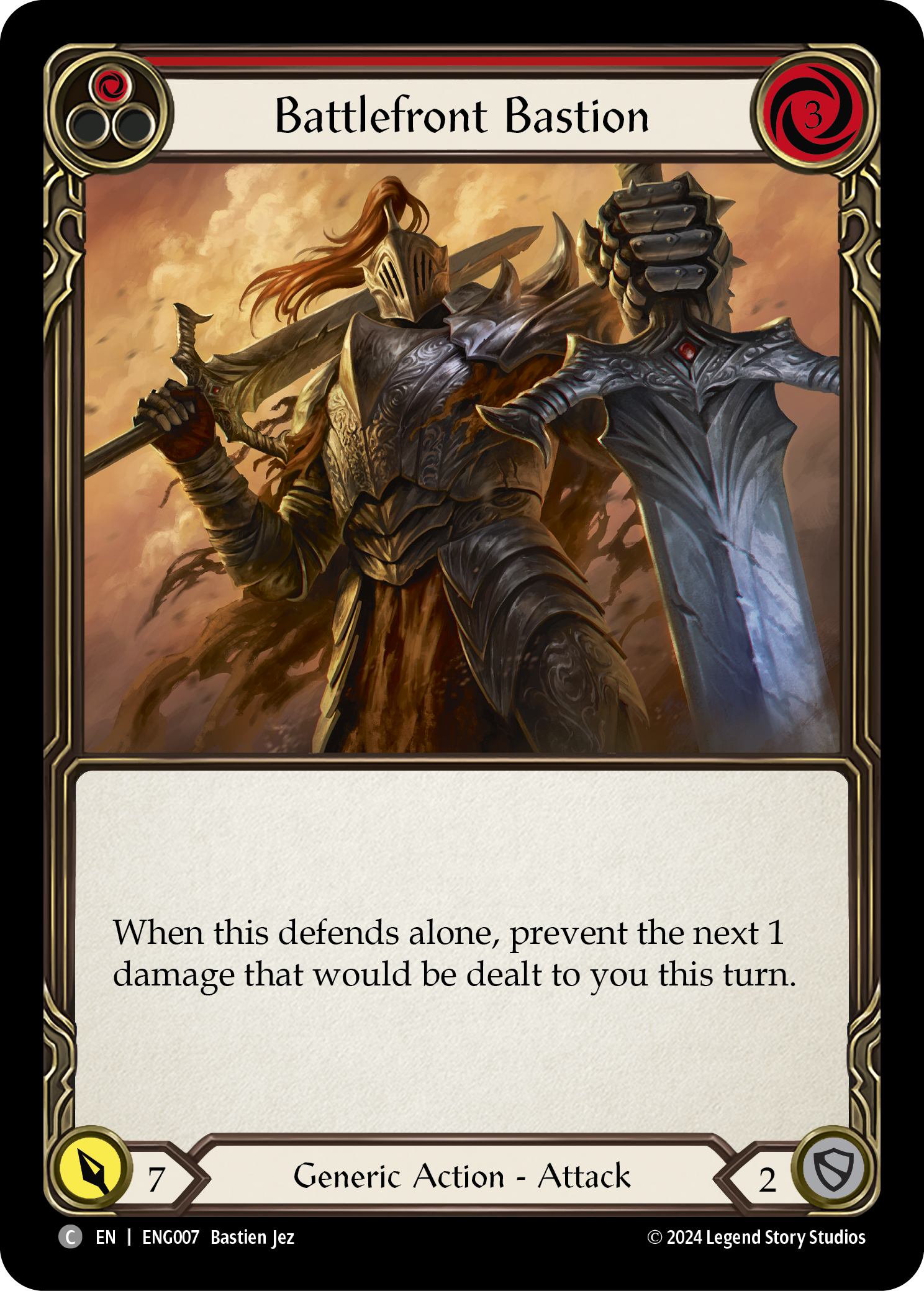 Battlefront Bastion (Red) - Flesh and Blood TCG - MoxLand