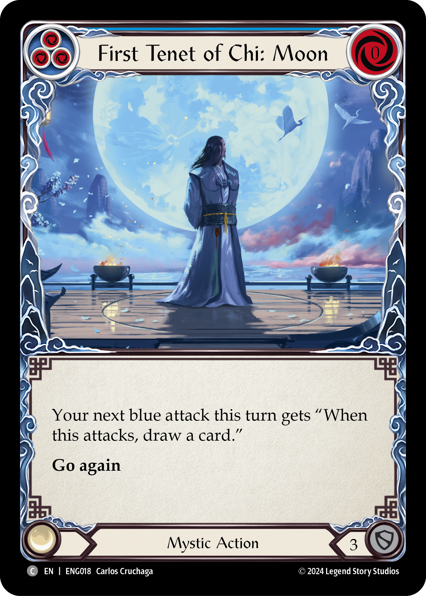 First Tenet of Chi: Moon (Blue) - Flesh and Blood TCG - MoxLand