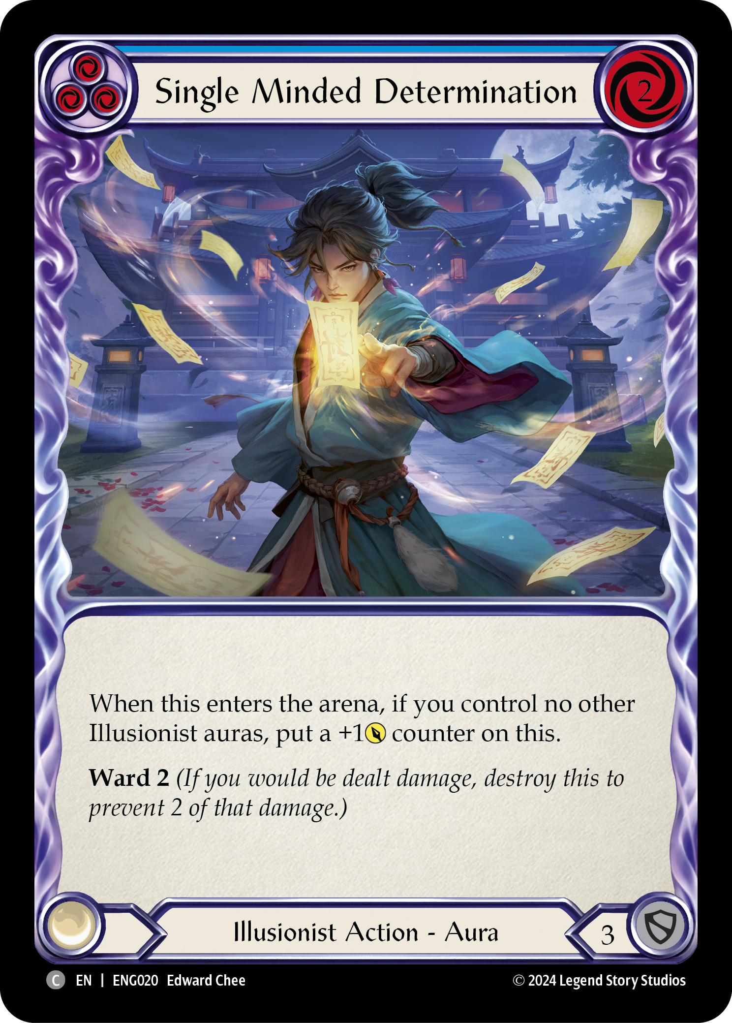 Single Minded Determination (Blue) - Flesh and Blood TCG - MoxLand