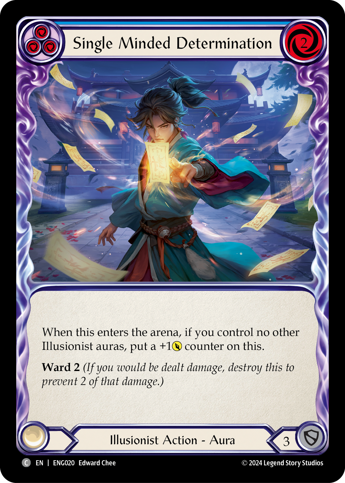 Single Minded Determination (Blue) - Flesh and Blood TCG - MoxLand