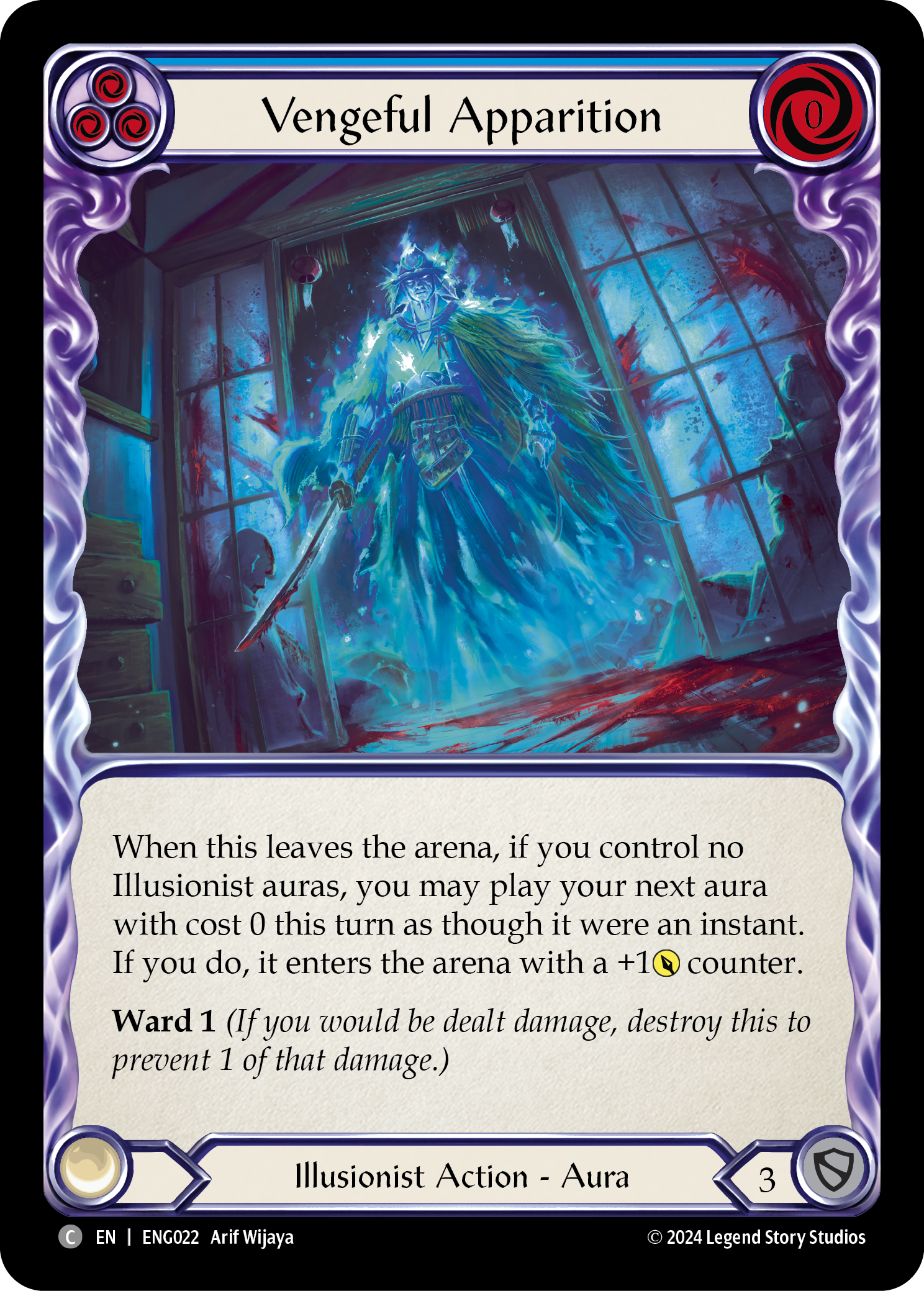 Vengeful Apparition (Blue) - Flesh and Blood TCG - MoxLand