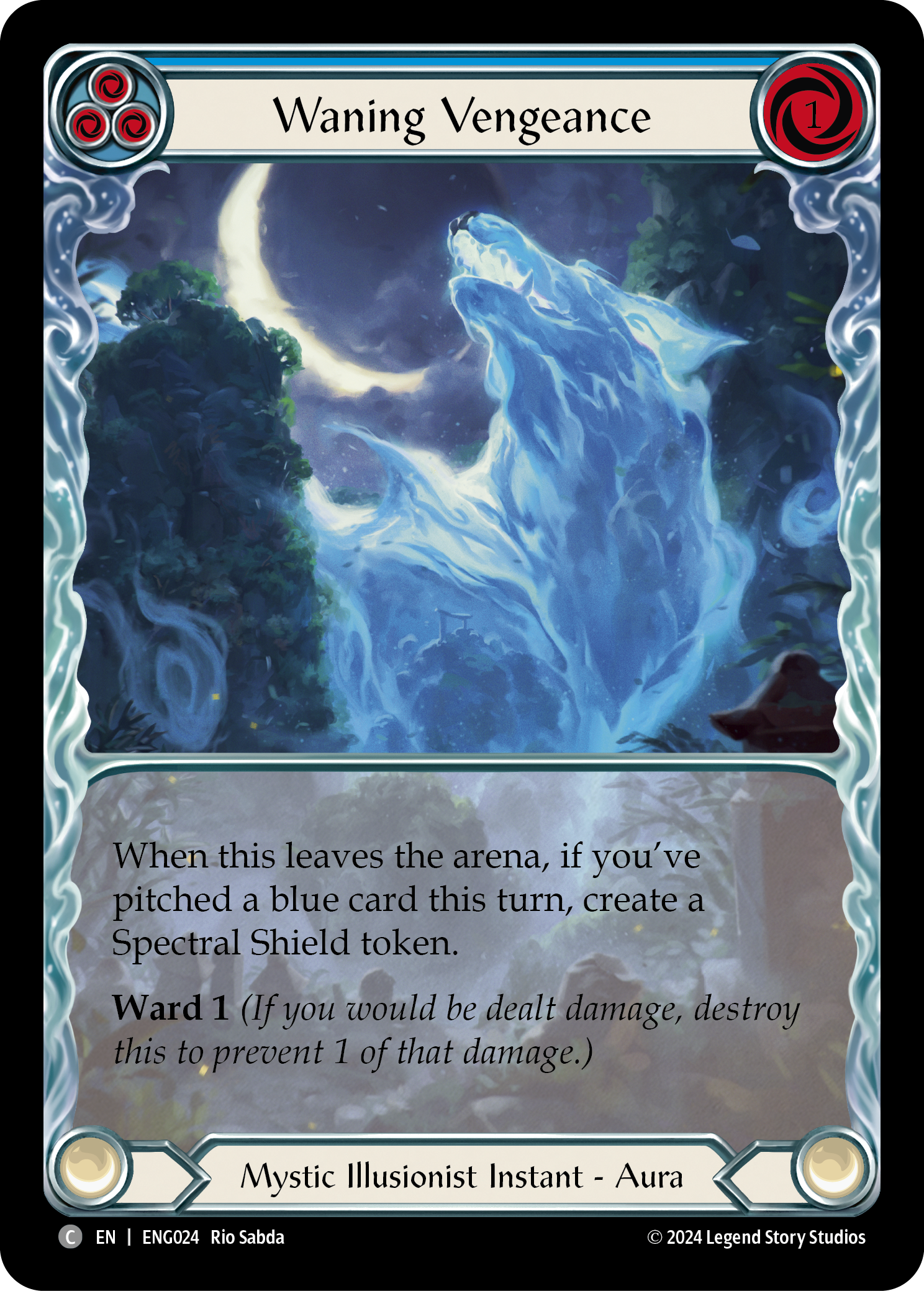 Waning Vengeance (Blue) - Flesh and Blood TCG - MoxLand