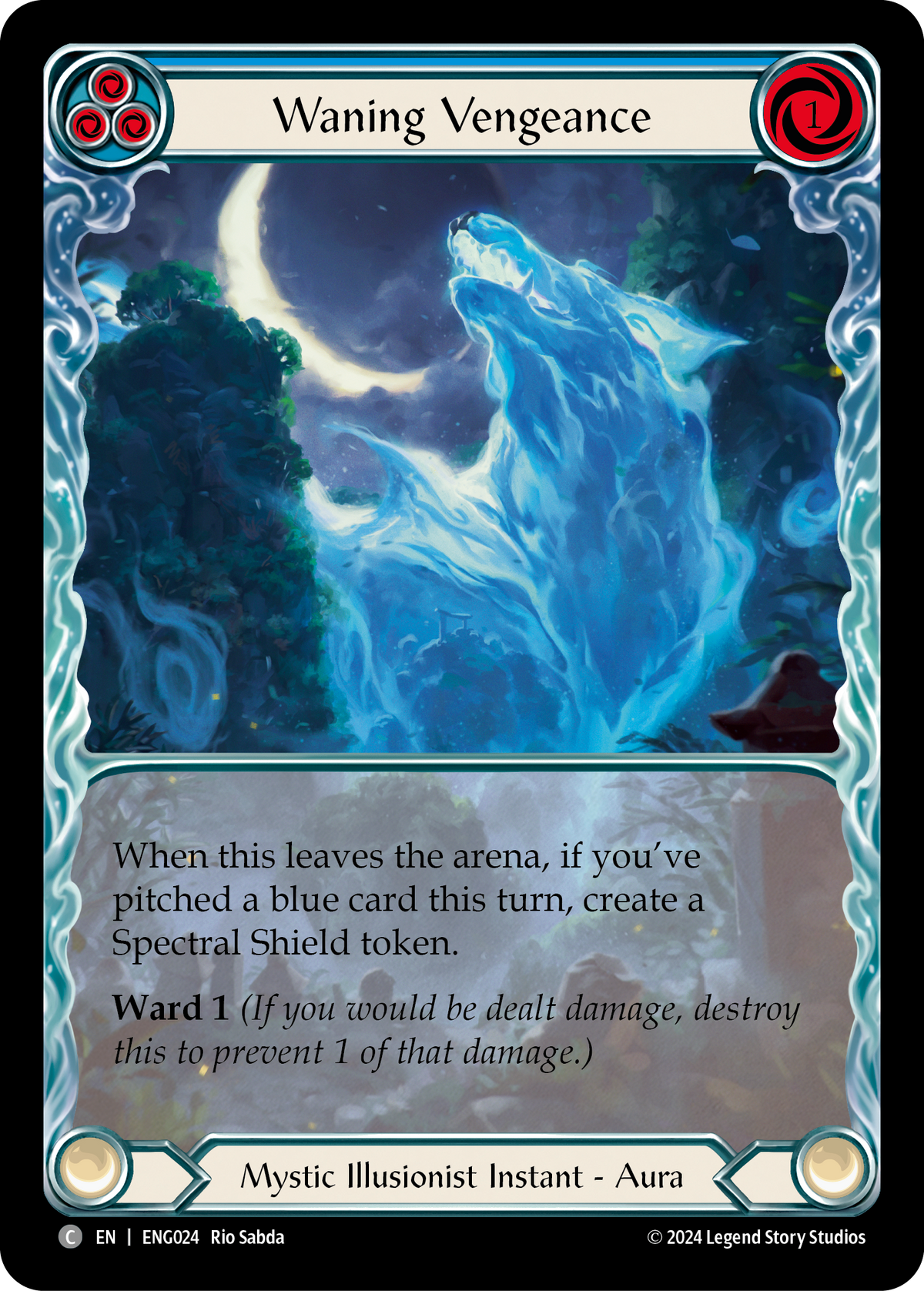 Waning Vengeance (Blue) - Flesh and Blood TCG - MoxLand