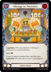 Homage to Ancestors (Blue) // Inner Chi (Blue) - Flesh and Blood TCG - MoxLand