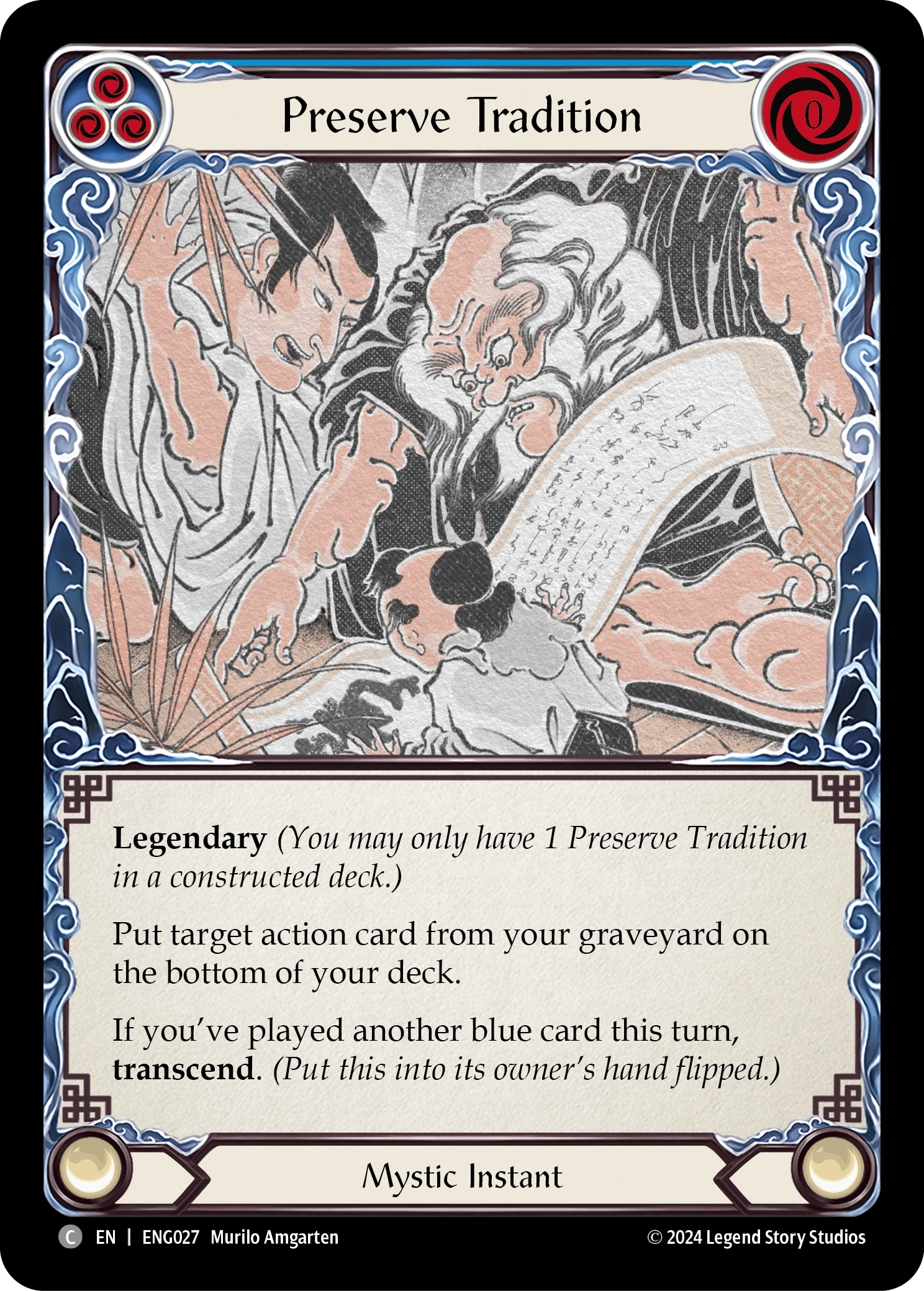Preserve Tradition (Blue) // Inner Chi (Blue) - Flesh and Blood TCG - MoxLand
