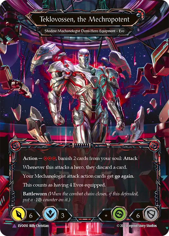 Singularity (Red) // Teklovossen, the Mechropotent - Flesh and Blood TCG - MoxLand