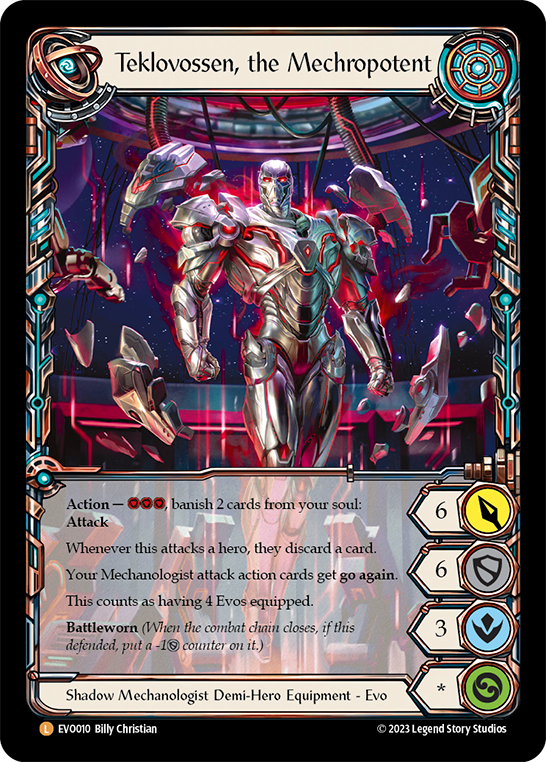 Singularity (Red) // Teklovossen, the Mechropotent - Flesh and Blood TCG - MoxLand