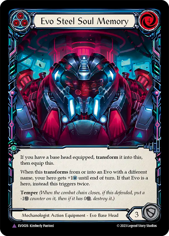 Evo Steel Soul Memory (Blue) - Flesh and Blood TCG - MoxLand