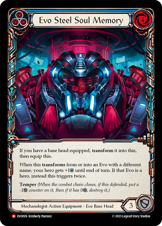 Evo Steel Soul Memory (Blue) - Flesh and Blood TCG - MoxLand