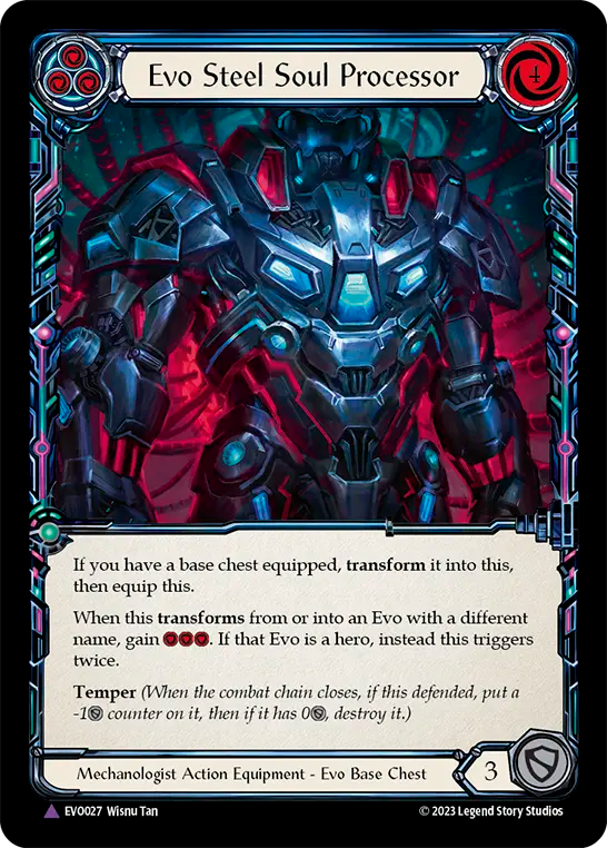 Evo Steel Soul Processor (Blue) - Flesh and Blood TCG - MoxLand