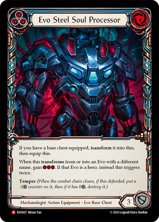 Evo Steel Soul Processor (Blue) - Flesh and Blood TCG - MoxLand