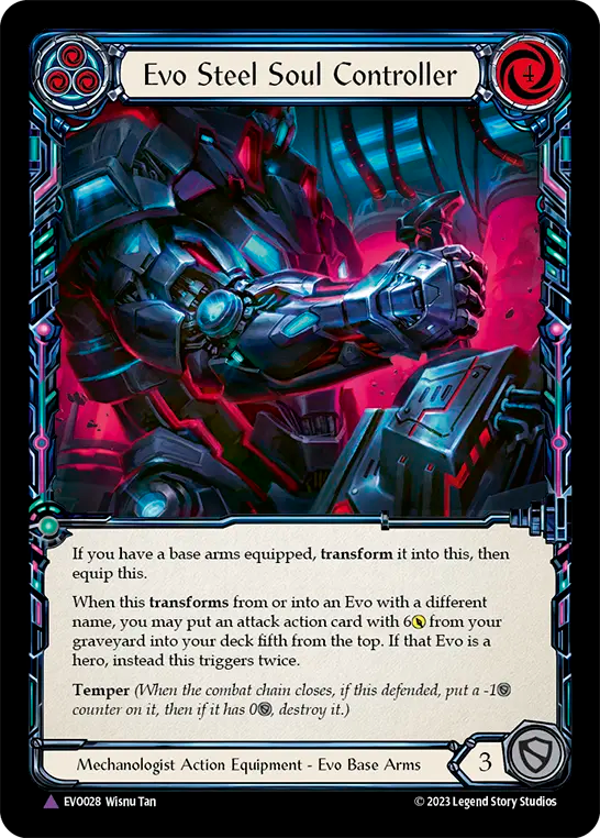 Evo Steel Soul Controller (Blue) - Flesh and Blood TCG - MoxLand