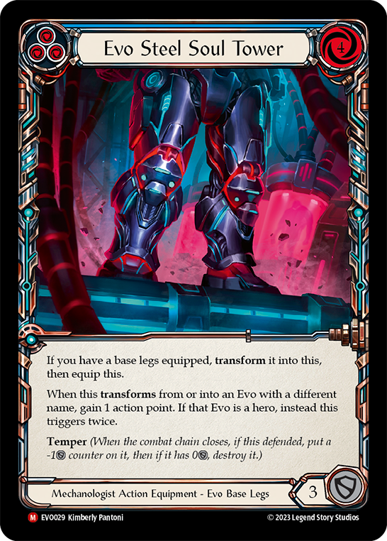 Evo Steel Soul Tower (Blue) - Flesh and Blood TCG - MoxLand