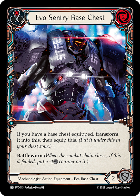 Evo Sentry Base Chest (Red) - Flesh and Blood TCG - MoxLand