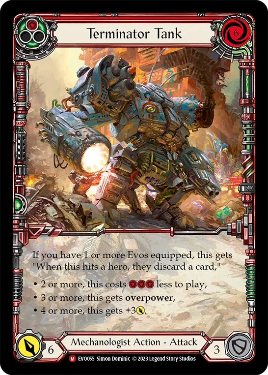 Terminator Tank (Red) - Flesh and Blood TCG - MoxLand