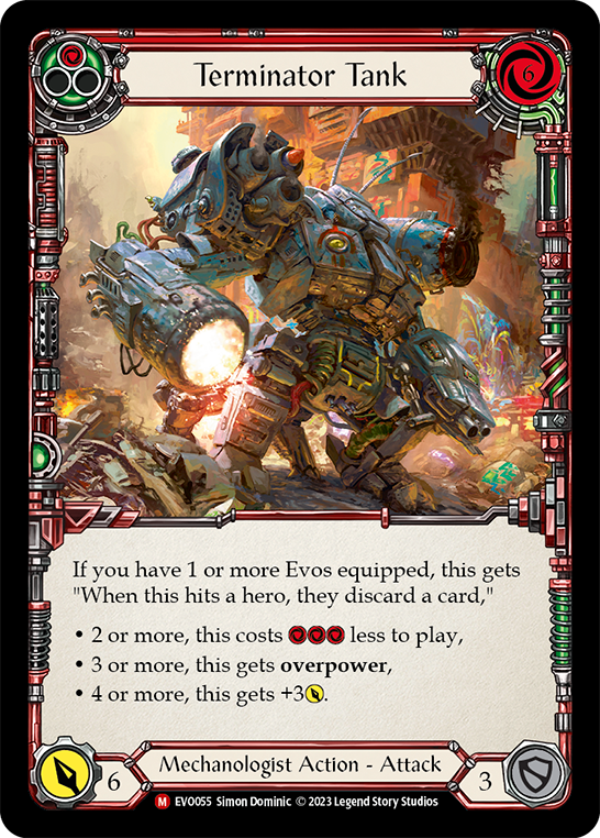 Terminator Tank (Red) - Flesh and Blood TCG - MoxLand
