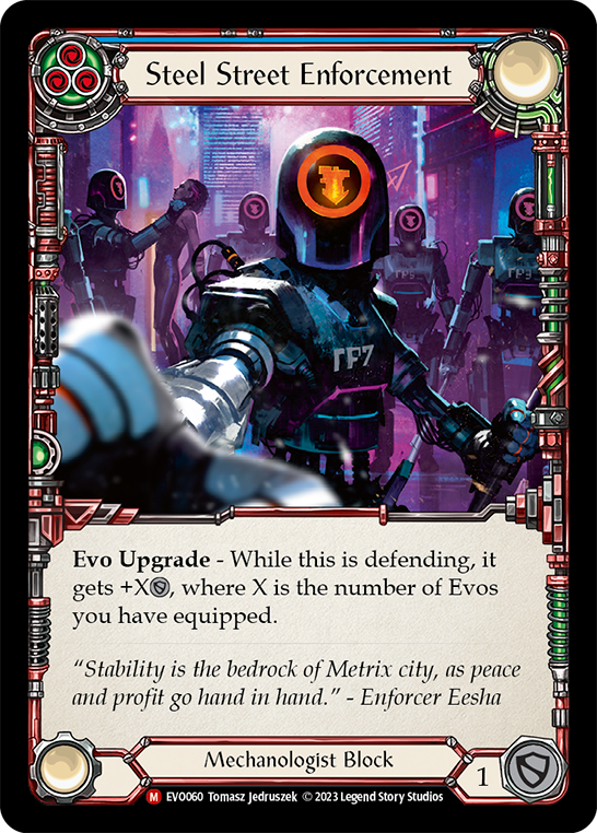 Steel Street Enforcement (Blue) - Flesh and Blood TCG - MoxLand