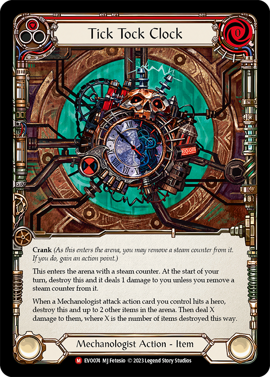 Tick Tock Clock (Red) - Flesh and Blood TCG - MoxLand