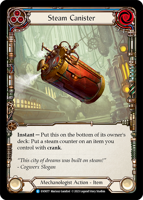Steam Canister (Blue) - Flesh and Blood TCG - MoxLand