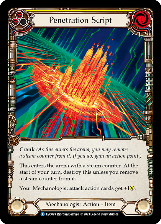 Penetration Script (Yellow) - Flesh and Blood TCG - MoxLand