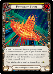 Penetration Script (Yellow) - Flesh and Blood TCG - MoxLand