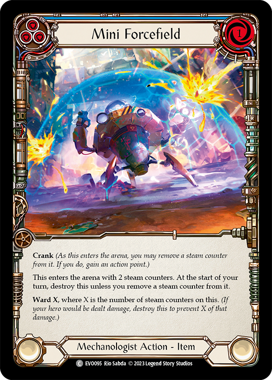 Mini Forcefield (Blue) - Flesh and Blood TCG - MoxLand