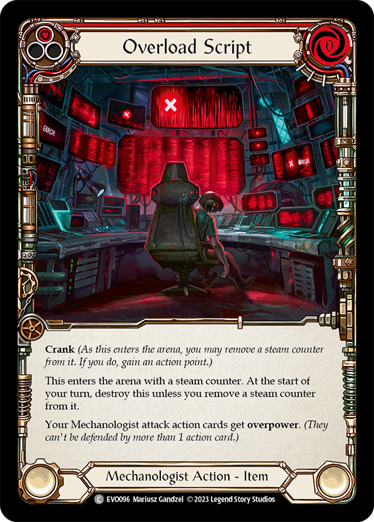 Overload Script (Red) - Flesh and Blood TCG - MoxLand
