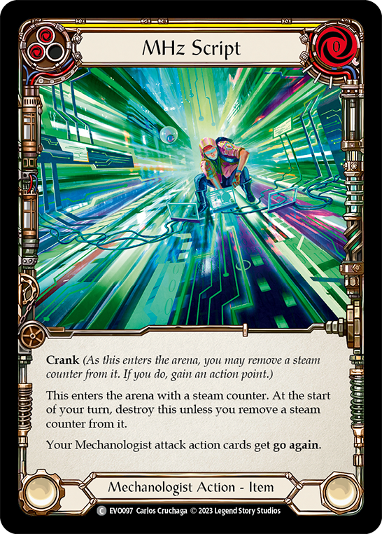 MHz Script (Yellow) - Flesh and Blood TCG - MoxLand