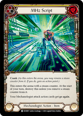 MHz Script (Yellow) - Flesh and Blood TCG - MoxLand