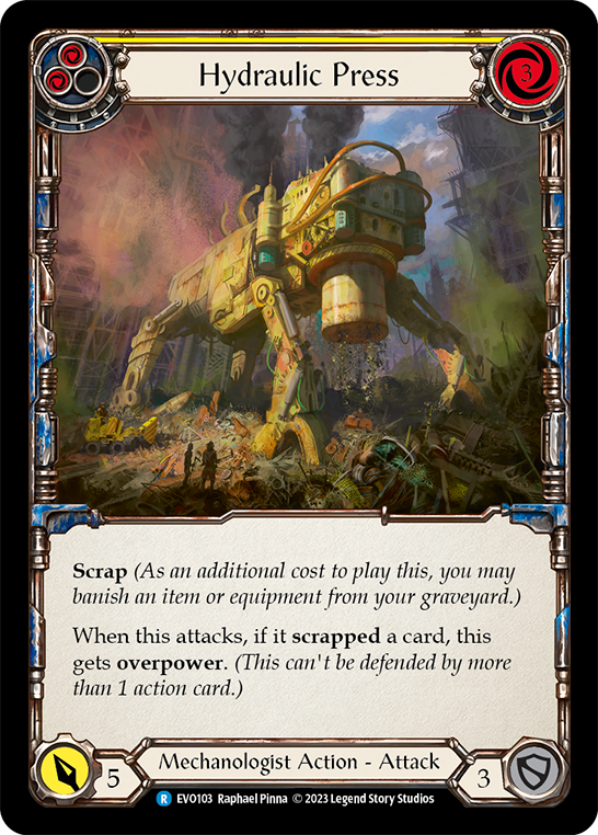 Hydraulic Press (Yellow) - Flesh and Blood TCG - MoxLand