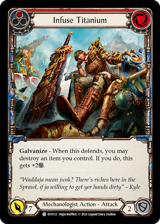 Infuse Titanium (Red) - Flesh and Blood TCG - MoxLand