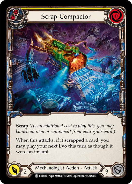 Scrap Compactor (Yellow) - Flesh and Blood TCG - MoxLand