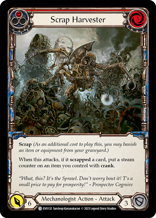 Scrap Harvester (Red) - Flesh and Blood TCG - MoxLand