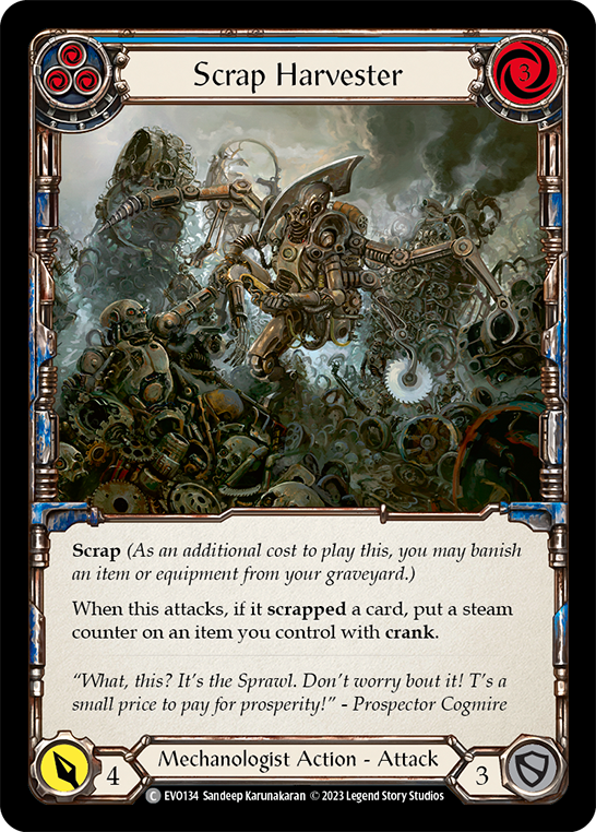 Scrap Harvester (Blue) - Flesh and Blood TCG - MoxLand