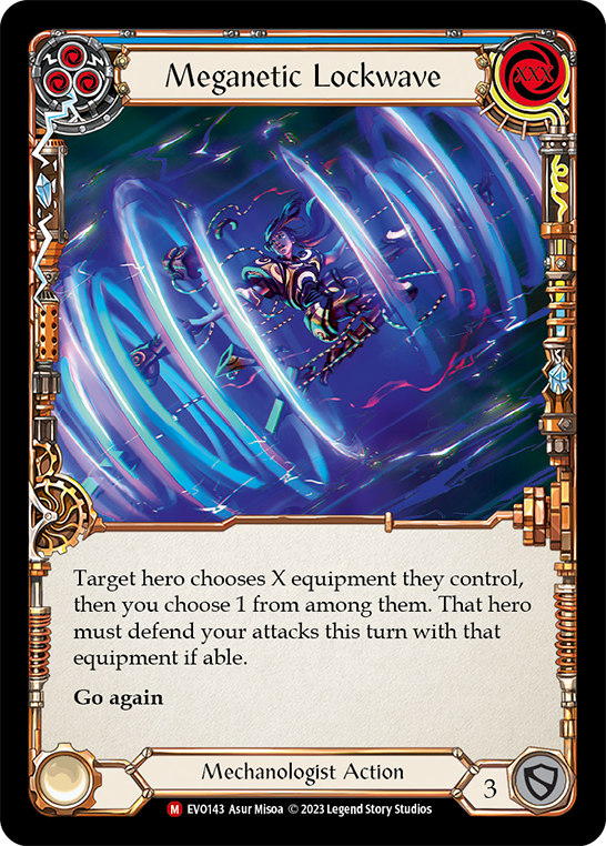 Meganetic Lockwave (Blue) - Flesh and Blood TCG - MoxLand