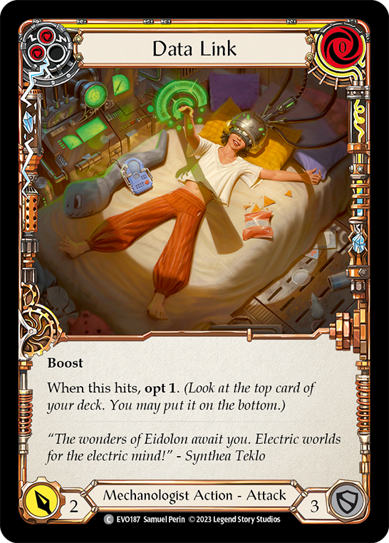 Data Link (Yellow) - Flesh and Blood TCG - MoxLand
