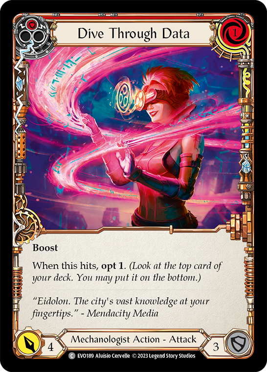 Dive Through Data (Red) - Flesh and Blood TCG - MoxLand