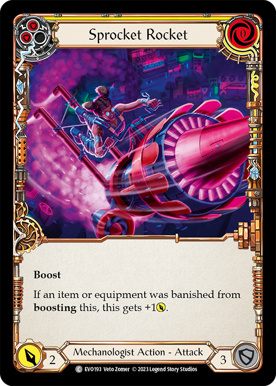 Sprocket Rocket (Yellow) - Flesh and Blood TCG - MoxLand