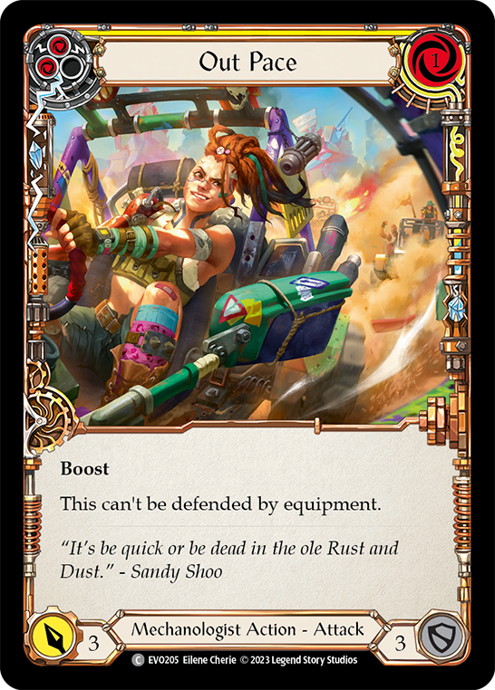Out Pace (Yellow) - Flesh and Blood TCG - MoxLand