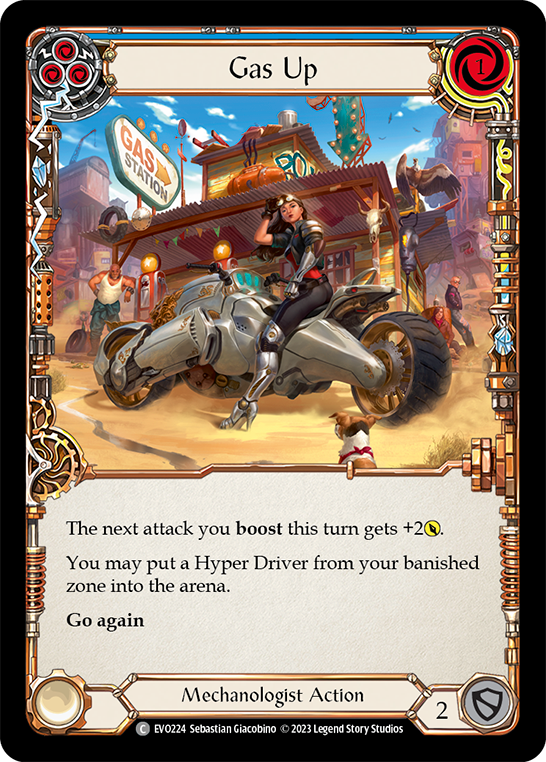 Gas Up (Blue) - Flesh and Blood TCG - MoxLand