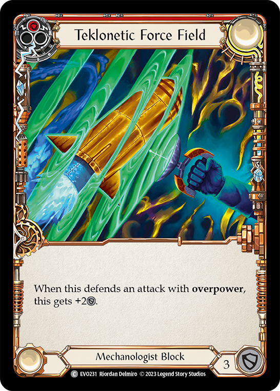 Teklonetic Force Field (Red) - Flesh and Blood TCG - MoxLand