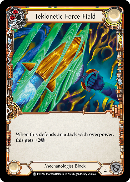 Teklonetic Force Field (Yellow) - Flesh and Blood TCG - MoxLand