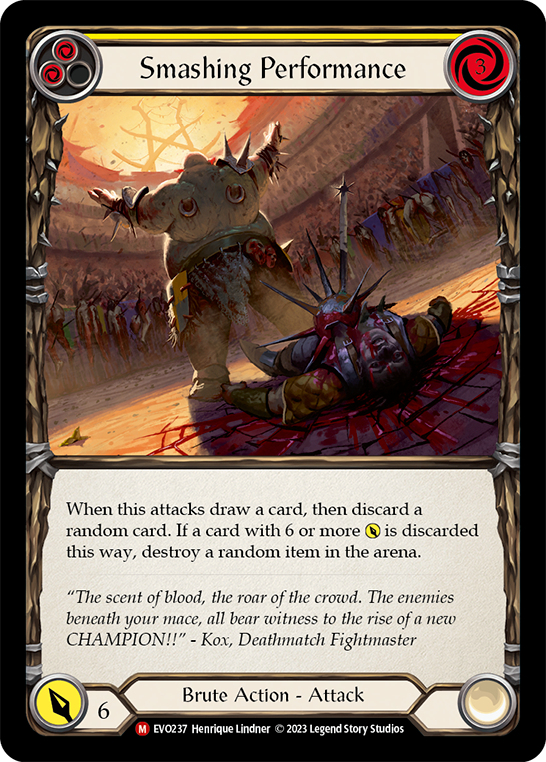 Smashing Performance (Yellow) - Flesh and Blood TCG - MoxLand