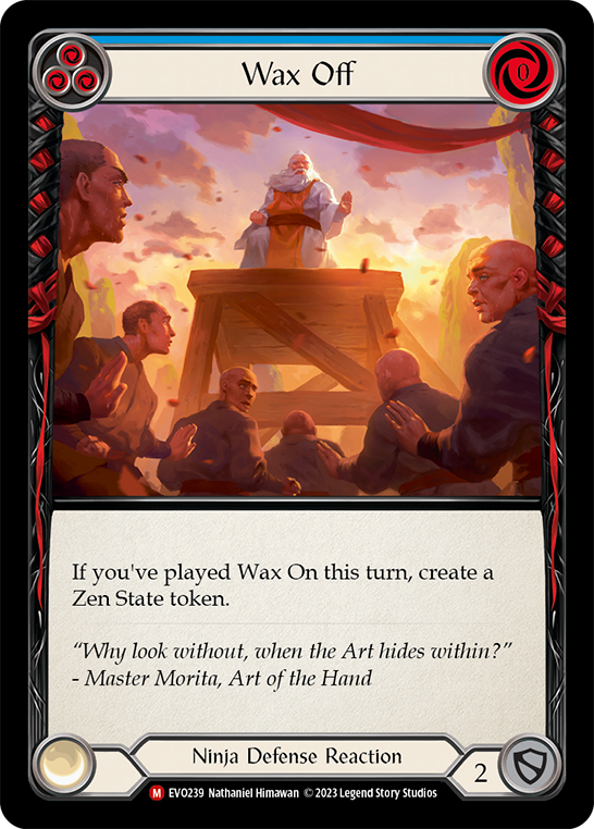 Wax Off (Blue) - Flesh and Blood TCG - MoxLand