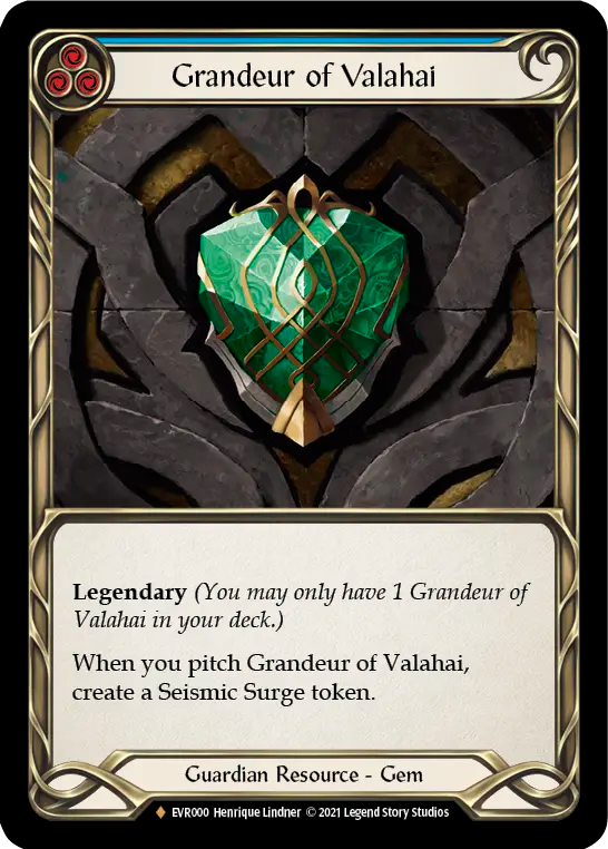 Grandeur of Valahai (Blue) - Flesh and Blood TCG - MoxLand